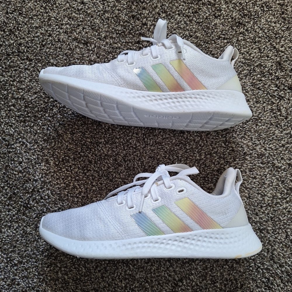 ADIDAS  Puremotion Womens White Multi Size 8 - Picture 3 of 12